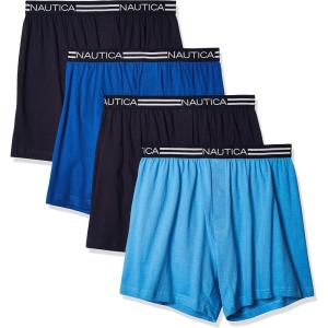imageNautica Mens Classic Cotton Loose Knit BoxerMulticolor