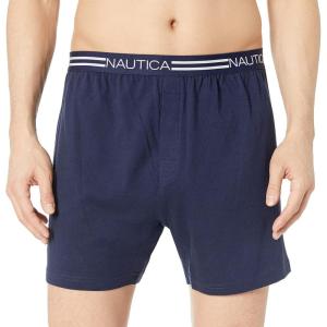 imageNautica Mens Classic Cotton Loose Knit BoxerNavy Peacoat