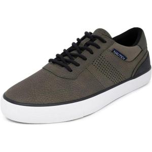 imageNautica Mens Classic LaceUp Boat Shoes Low Top Fashion Sneaker  Stylish and Comfortable Casual ShoeLight Olivetriston
