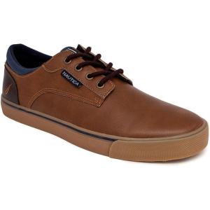 imageNautica Mens Classic LaceUp Boat Shoes Low Top Fashion Sneaker  Stylish and Comfortable Casual ShoeTan Gumcurrie