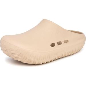 imageNautica Mens Clogs  Athletic Sports Sandal  SlipOn with Adjustable Back Strap  Water ShoesFuzzy Slippers River EdgeDeclankhaki