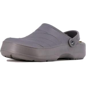 imageNautica Mens Clogs  Athletic Sports Sandal  SlipOn with Adjustable Back Strap  Water ShoesFuzzy Slippers River EdgeGrey Camo River Coast Cozy