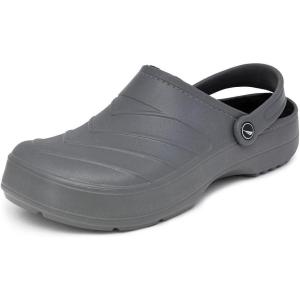 imageNautica Mens Clogs  Athletic Sports Sandal  SlipOn with Adjustable Back Strap  Water ShoesFuzzy Slippers River EdgeGrey River Coast Cozy