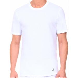 imageNautica Mens Cotton Crew Neck 3Pack TShirtWhite New