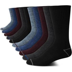 imageNautica Mens Crew Socks  10 Pack Breathable Moisture Wicking Cushioned Athletic Work and Dress Socks for Men Sizes 6125Multi