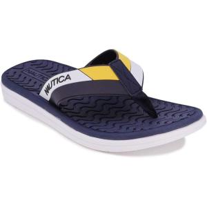 imageNautica Mens Flip Flop Beach Sandal Boat Slide Water SlippersNeale 2navyYellow