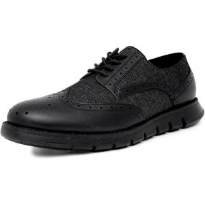 imageNautica Mens Knit Dress Oxford Dress Sneakers Breathable Stylish Lightweight ampamp Comfortable  Ideal for Business or WalkingDenim Black Smooth