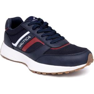 imageNautica Mens LaceUp Sneakers  Casual Stylish and Comfortable for WalkingNavy Redoutfall 4