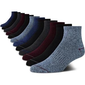 imageNautica Mens Quarter Socks  12 Pack Comfort Stretch Cushioned MoistureWicking Athletic Ankle Socks for Men Sizes 6125BlueBurgundyBlack
