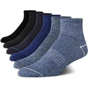 imageNautica Mens Quarter Socks  6 Pack Comfort Stretch Cushioned MoistureWicking Athletic Ankle Socks for Men Sizes 6125NavyBlueGray