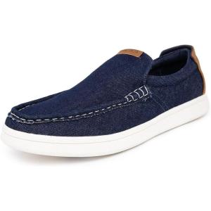 imageNautica Mens SlipOn Loafers Casual Moc Toe Sneakers Boat Shoes Slipper for Men  Lightweight ampamp Comfortable  DerwinIndigo Denim