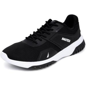 imageNautica Mens Sneakers Athletic Comfortable Casual LaceUp Fashion Walking ShoesBlack Blackcurtis