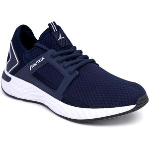 imageNautica Mens Sneakers Athletic Comfortable Casual LaceUp Fashion Walking ShoesNavy White Aron