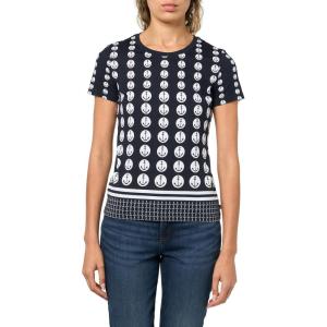 imageNautica Womens Graphic Tee Short Sleeve Crew Neckline TShirtNight Sky Bright White
