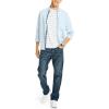 imageNautica Jeans Mens Straight Light Cross Hatch JeanNorth Sea Canal Wash