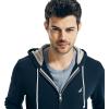 imageNautica Mens Anchor Fleece FullZip HoodieNavy Seas