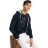 imageNautica Mens Anchor Fleece FullZip HoodieNight Black