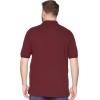 imageNautica Mens Big ampamp Tall Short Sleeve Stretch Solid Deck Polo ShirtRoyal BurgundyRed