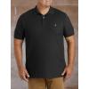 imageNautica Mens Big and Tall Classic Fit Short Sleeve Solid Performance Deck Polo ShirtTrue Black