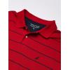 imageNautica Mens Big and Tall Classic Short Sleeve Striped Polo ShirtNautica Red