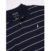 imageNautica Mens Big and Tall Classic Short Sleeve Striped Polo ShirtNavy