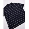 imageNautica Mens Big and Tall Classic Short Sleeve Striped Polo ShirtNavy