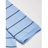 imageNautica Mens Big and Tall Classic Short Sleeve Striped Polo ShirtNoon Blue