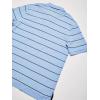 imageNautica Mens Big and Tall Classic Short Sleeve Striped Polo ShirtNoon Blue