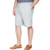 imageNautica Mens Big and Tall Cotton Twill Flat Front Chino ShortTrue Quarry