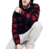 imageNautica Mens Printed Faux Shearling QuarterZip HoodieNautica Red