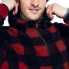 imageNautica Mens Printed Faux Shearling QuarterZip HoodieNautica Red