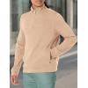 imageNautica Mens QuarterZip SweatshirtMilitary Tan