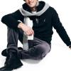 imageNautica Mens QuarterZip SweatshirtTrue Black