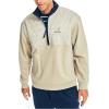 imageNautica Mens Quilted Mixed Media QuarterZip PulloverFlagstone