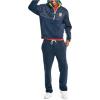 imageNautica Mens Quilted Mixed Media QuarterZip PulloverNavy Seas