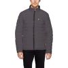 imageNautica Mens Reversible Quilted Puffer Jacket Midweight Mechanical Stretch Winter CoatInk