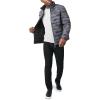 imageNautica Mens Reversible Quilted Puffer Jacket Midweight Mechanical Stretch Winter CoatVintage Black Combo