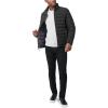 imageNautica Mens Reversible Quilted Puffer Jacket Midweight Mechanical Stretch Winter CoatVintage Black Combo