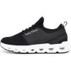 imageNautica Mens Running Sneakers Sport Fashion LaceUp Athletic Soft Shoes for Gym Tennis Men  Cushioned Breathable Lightweight ampamp ComfortableBlack Cerce