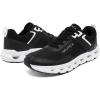 imageNautica Mens Running Sneakers Sport Fashion LaceUp Athletic Soft Shoes for Gym Tennis Men  Cushioned Breathable Lightweight ampamp ComfortableBlack Whitebolang