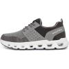 imageNautica Mens Running Sneakers Sport Fashion LaceUp Athletic Soft Shoes for Gym Tennis Men  Cushioned Breathable Lightweight ampamp ComfortableCharcoal Stone