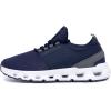 imageNautica Mens Running Sneakers Sport Fashion LaceUp Athletic Soft Shoes for Gym Tennis Men  Cushioned Breathable Lightweight ampamp ComfortableNavy Charcoal Cerce