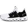 imageNautica Mens Running Sneakers Sport Fashion LaceUp Athletic Soft Shoes for Gym Tennis Men  Cushioned Breathable Lightweight ampamp ComfortableWhite Black Cailen
