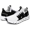 imageNautica Mens Running Sneakers Sport Fashion LaceUp Athletic Soft Shoes for Gym Tennis Men  Cushioned Breathable Lightweight ampamp ComfortableWhite Black Cailen
