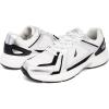 imageNautica Mens Running Sneakers Sport Fashion LaceUp Athletic Soft Shoes for Gym Tennis Men  Cushioned Breathable Lightweight ampamp ComfortableWhite Metallic