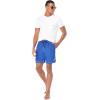 imageNautica Mens Solid Quick Dry Classic Logo SwimTrunkBright Cobalt