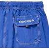 imageNautica Mens Solid Quick Dry Classic Logo SwimTrunkBright Cobalt