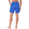 imageNautica Mens Solid Quick Dry Classic Logo SwimTrunkBright Cobalt
