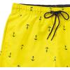 imageNautica Mens Standard Quick Dry All Over Classic Anchor Print Swim TrunkBlazing Yellow