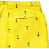 imageNautica Mens Standard Quick Dry All Over Classic Anchor Print Swim TrunkBlazing Yellow